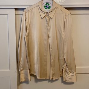 Abercrombie and Fitch champagne colored blouse.